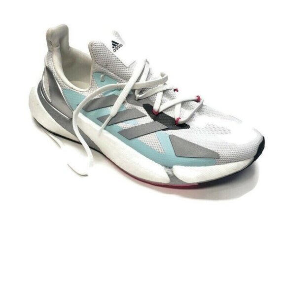 Adidas X9000L4 Running Shoes Womens 10.5 Sneakers FW8405 Crystal White Silver - Picture 9 of 11